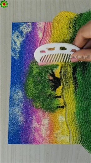 Beautiful Poster Rangoli Designs #shorts #rangolidesigns #posterrangoli