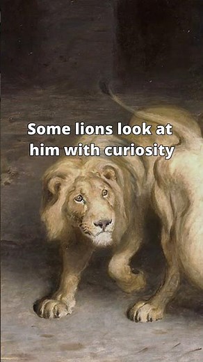 Daniel in the Lions' Den (1872) by Briton Rivière #art #history #biblicalstories #painting