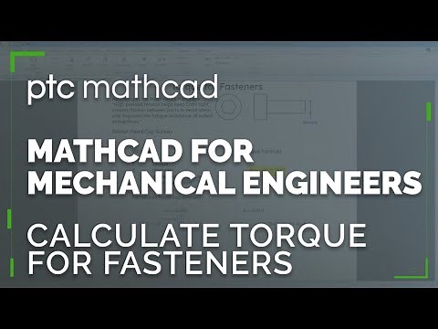 Mathcad Worksheet to Calculate Torque for Fasteners