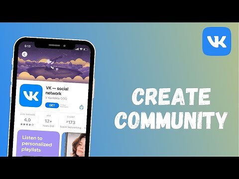 How to Create a Community on VK App | 2021
