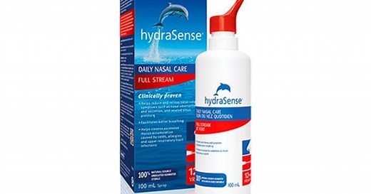 hydraSense® Full Stream Saline for nasal cold symptoms