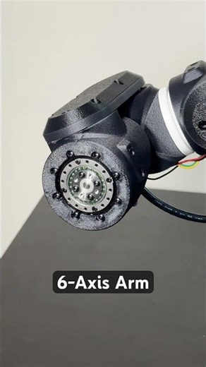 6-axis robot arm with harmonic drives