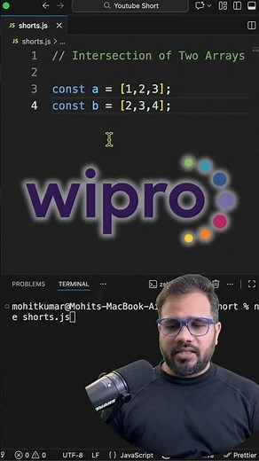 Find Common Elements in Two Arrays | JS Interview #dsa #interview #coding