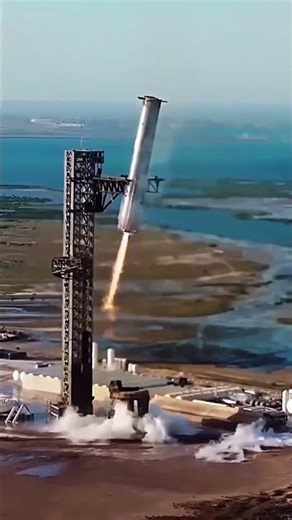 super heavy landing like a boss #space