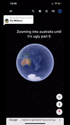 Zooming into australia on TikTok