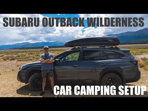 No Build Subaru Outback Wilderness Car Camping Setup