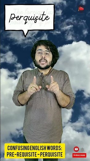 Perquisite or prerequisite🤔| Difference explained 📝@englishwithSanket #prerequisite #perquisite