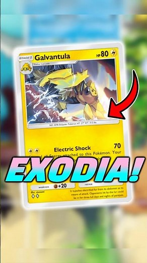 EXODIA in POCKET?! Galvantula! 🔥😭 #pocket #pokemon #pokemontcgpocket #shorts