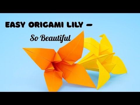 Origami Lily Tutorial – Step by Step for Beginners For Valentine's Day
