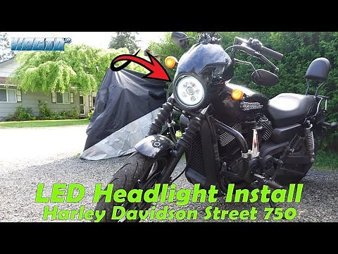 HARLEY DAVIDSON STREET 750 LED HEADLIGHT UPGRADE & INSTALL - XPCTD COLLABORATION - PART 1