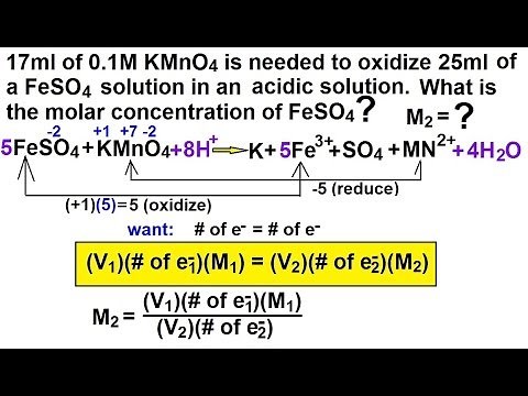 Chemistry - Oxidation-Reduction Reaction (16 of 19) Redox Titration