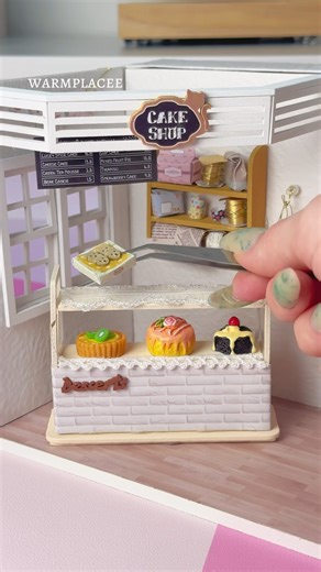 DIY mini doll café 🥹🎀✨#diy