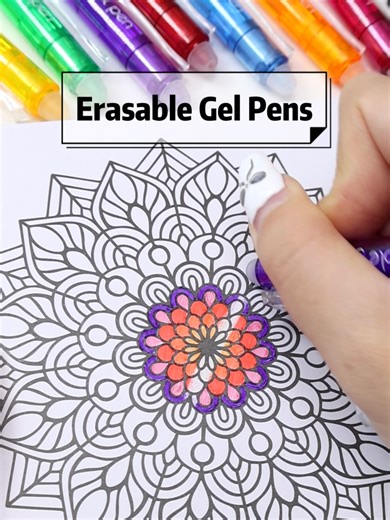Write, Color, Erase — Like Magic #shuttleart #TikTokShopHolidayHaul #unboxing #gift #Stationery #erasablegelpens