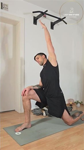 Täglicher Bewegungsimpuls: Lunge rechts + Side Stretch | LazyDogDaily #18