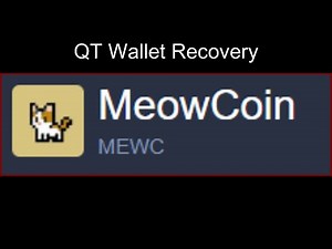How to recover your Meowcoin wallet and most likely a bunch of other QT based wallets. @meowcoinlol