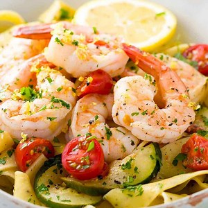 115K views · 251 reactions | Shrimp pasta recipe with lemon garlic sauce. A simple, healthy meal prepared in only 30 minutes. RECIPE: https://jesgav.co/shrimp-pasta | Jessica Gavin | Facebook