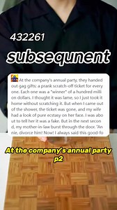 Company Annual Party: Full Story & Parts 2-4