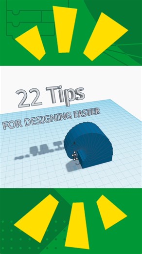 2.6K views · 22 reactions | 22 tips for designing faster in Tinkercad! Learn them all in the blog! https://www.tinkercad.com/blog/22-tips-for-working-faster-in-tinkercad #TinkerTips #TinkerTip #3Ddesign | Tinkercad | Facebook