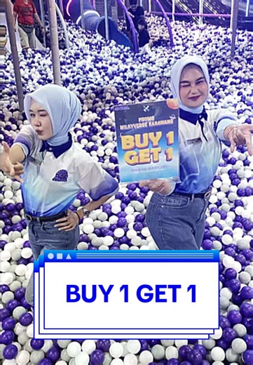Mumpung Buy 1 Get 1, cuss ke Milkyverse Karawang💨 SETIAP HARI SELASA AJA😱 #fyp #ramayana #karawang #milkyverseplayground @Ramayana Ciplaz Karawang #buy1get1