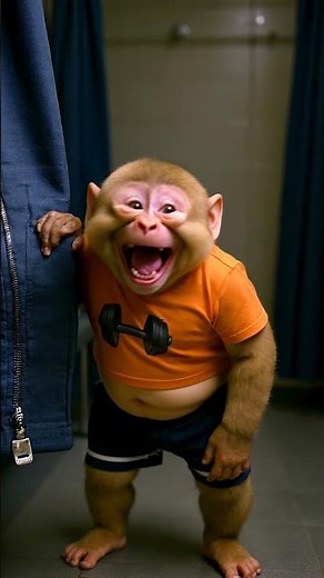 Baby Monkey Farts for the First Time 💨😂 His Reaction Is Everything 😂 | Cutest Video Ever