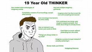 19-Year-Old Thinker / 25-Year-Old Thinker | Know Your Meme