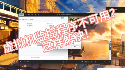 生化危机9 D加密“虚拟机监控程序对该用户不可用”完美解决办法