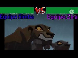 El Rey León 2 pelea final con barras de vida