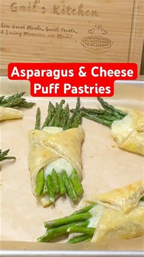Asparagus & Cheese Puff Pastries #asparagus&cheeserecipe