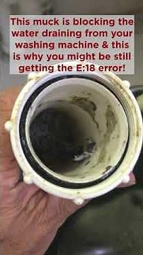 Bosch Washing machine - E18 error: Try this fix if other solutions don't work!
