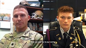 A special moment. Watch until the end to see the actual moment a young man's life was forever changed by a U.S. Army Cadet Command (ROTC) leader. | U.S. Army