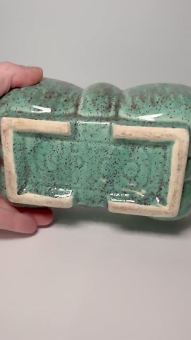Vintage UPCO Speckled Turquoise Blue Ceramic Planters- Choice Item- Made in USA by Ungemach- Art Deco Inspired Mid Century Pottery - Etsy
