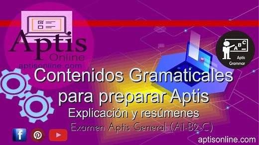 Gramática Aptis para preparar Aptis B1 y B2 - Aptis Online - Examen Aptis