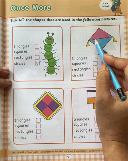 Easy Maths Shapes worksheet