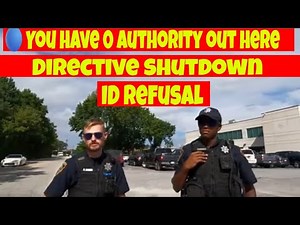 🔵ID refusal. You have no authority over me. directives shutdown 1st amendment audit fails🔴