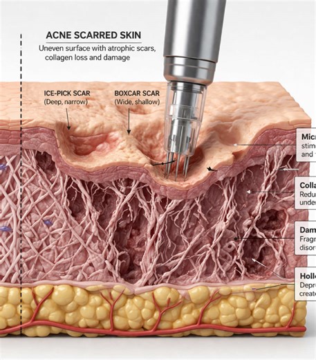 Most clinics are lying to you about results. Microneedling is not a facial. It’s collagen stimulation. That means one session will NOT fix your skin. If you’ve been doing random facials… and seeing temporary results — that’s exactly why. Real skin change works differently. • 3–6 structured sessions • Collagen rebuild takes weeks • Each session builds on the previous one No plan = no results. This is how you actually fix: pigmentation, acne scars, uneven texture. Not with one appointment. With st