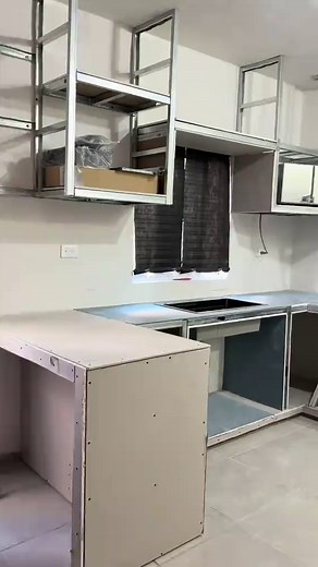 Proceso de construcción de cocinas con tablaroca