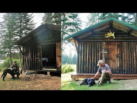 The Story of SAVING AN OLD LOG CABIN IN THE MAINE WOODS | (TIMELAPSE with Commentary)
