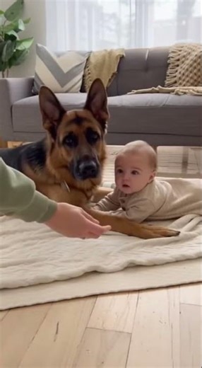 How I Trained My German Shepherd to Guard My Baby Safely 🐶👶