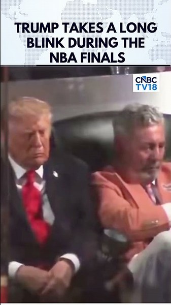 WATCH: President Trump Caught Sleeping During NBA Final Game 3 Between Knicks and Spurs at MSG |N18G