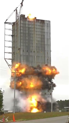 NASA Marshall Removes Two Historic Test Stands
