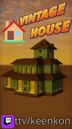 Vintage House Quick Build #minecraft