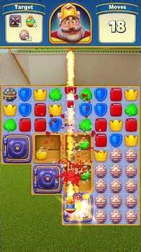 Royal Match Level 93 No Boosters Gameplay