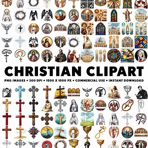 121 Christian Clipart Images Church PNG Sticker Design White Background Worship Illustration Clipart Church Design Jesus Images Cross Angel - Etsy