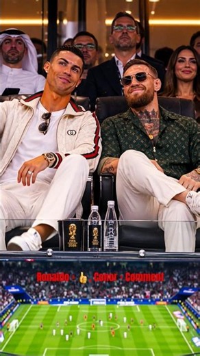 🔥 Cristiano Ronaldo & Conor McGregor meet at FIFA World Cup 2026 😳 | #ronaldo #conormcgregor #cr7