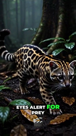 The Mysterious Spotted Linsang 🐾 | Rare Animal of Asia #natureshorts #facts #rarespecies