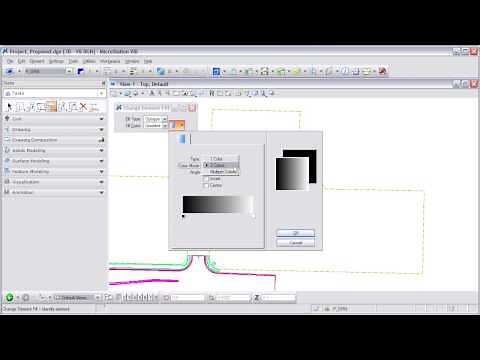 MicroStation V8i Tip Gradient Fill