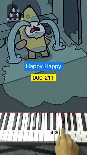 Banana Cat Happy Piano Tutorial
