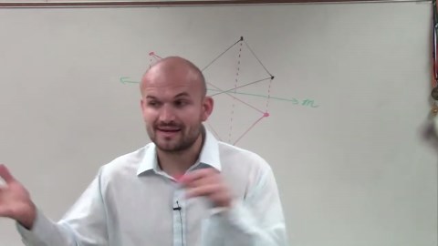 Reflecting a triangle over a line of symmetry