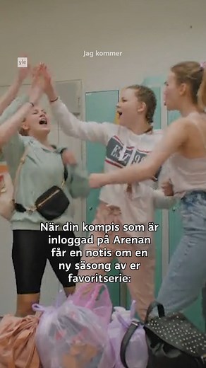 3.6K views | Är du redan inloggad på Yle Arenan? Skapa ett Yle-konto och logga in för en bättre Arenan-upplevelse. ➡️Fortsätt titta där du blev. ➡️Hitta nya favoriter via de personliga rekommendationerna. ➡️Beställ push notiser så du vet när dina favoritserier får nya avsnitt (och bli lika glad som Ester och gänget från Jag kommer). #ylearenan #ylekonto #yletunnus #jagkommer | Svenska Yle | Facebook