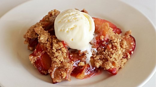 Easy Plum Crumble Recipe | Summer Dessert